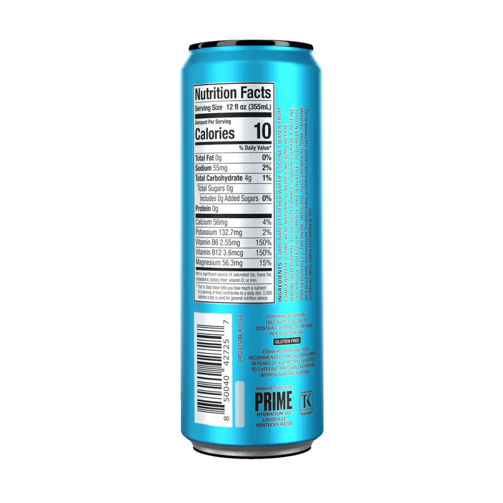 Prime Energy Blue Raspberry 24 x 12Fl oz/355ml