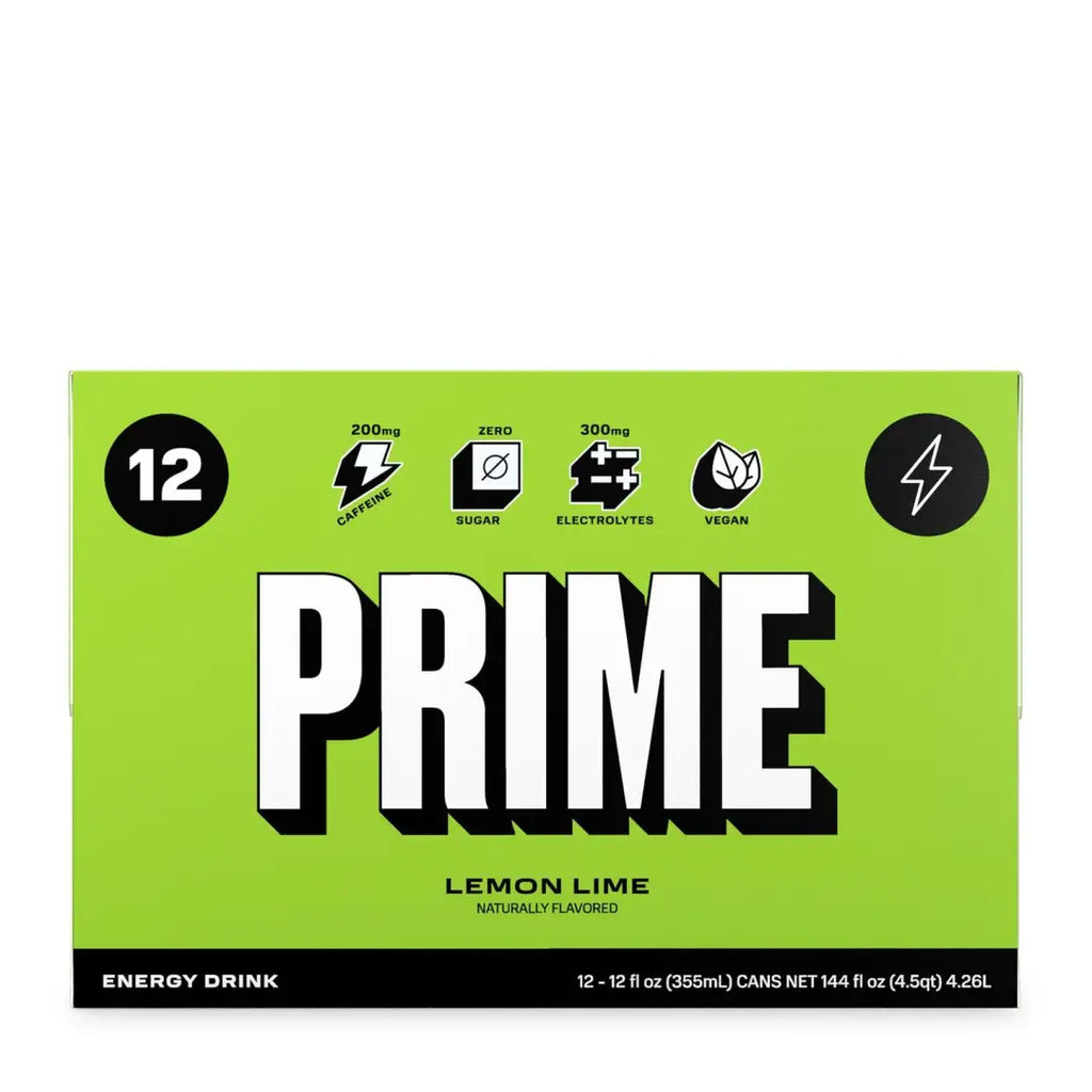 Prime Energy Drink Lemon Lime 12pack 12floz/355ml cans