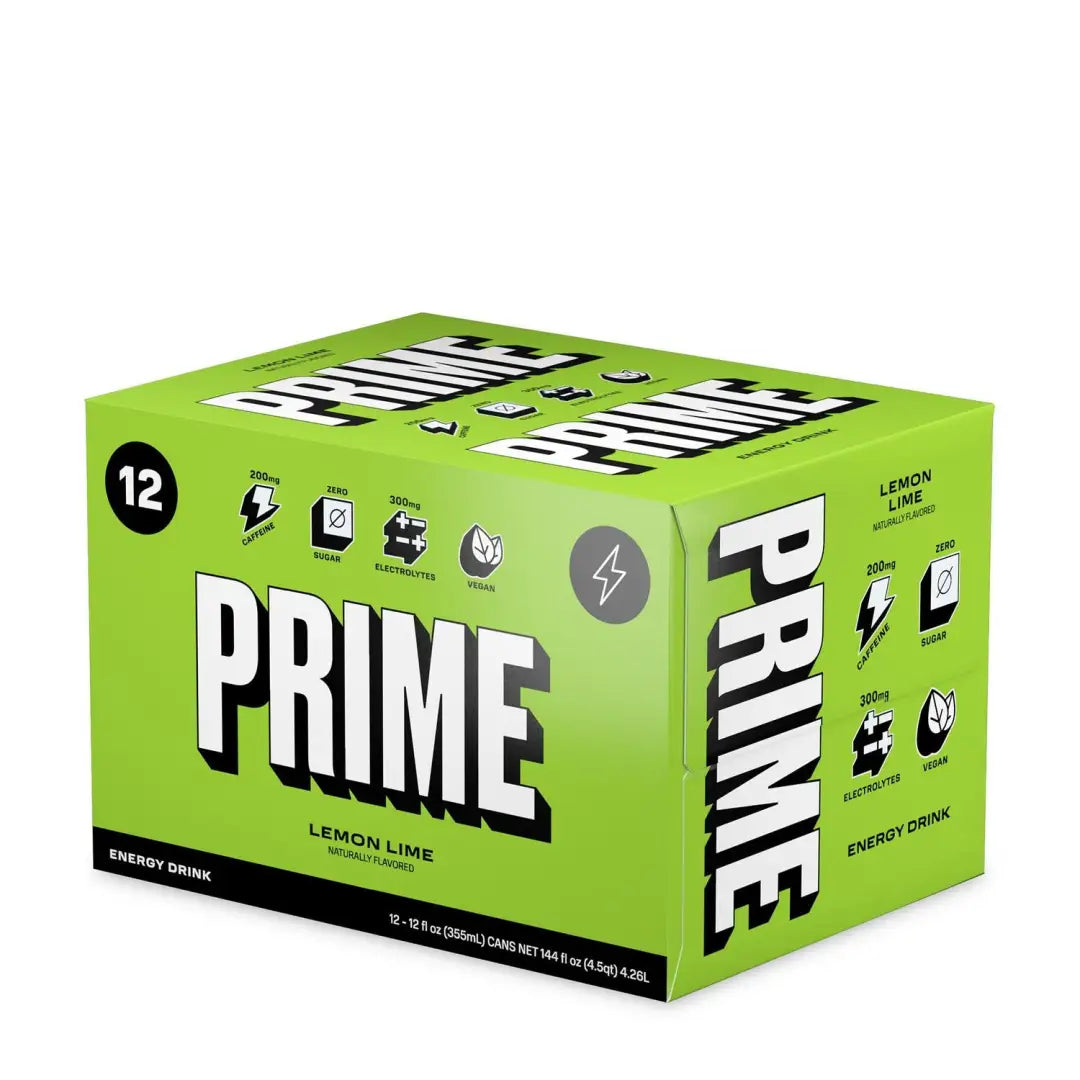 Prime Energy Drink Lemon Lime 12pack 12floz/355ml cans