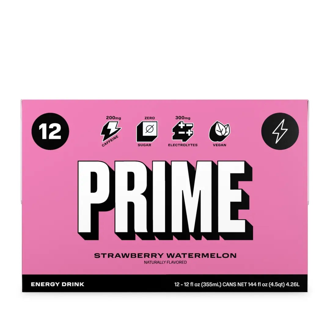 Prime Energy Drink Strawberry Watermelon 12pack