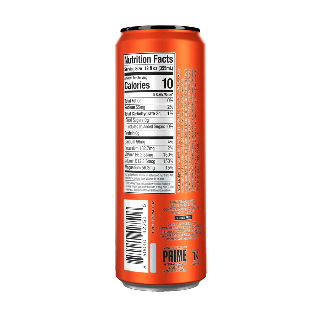 Prime Energy Orange Mango 12Fl oz/355ml