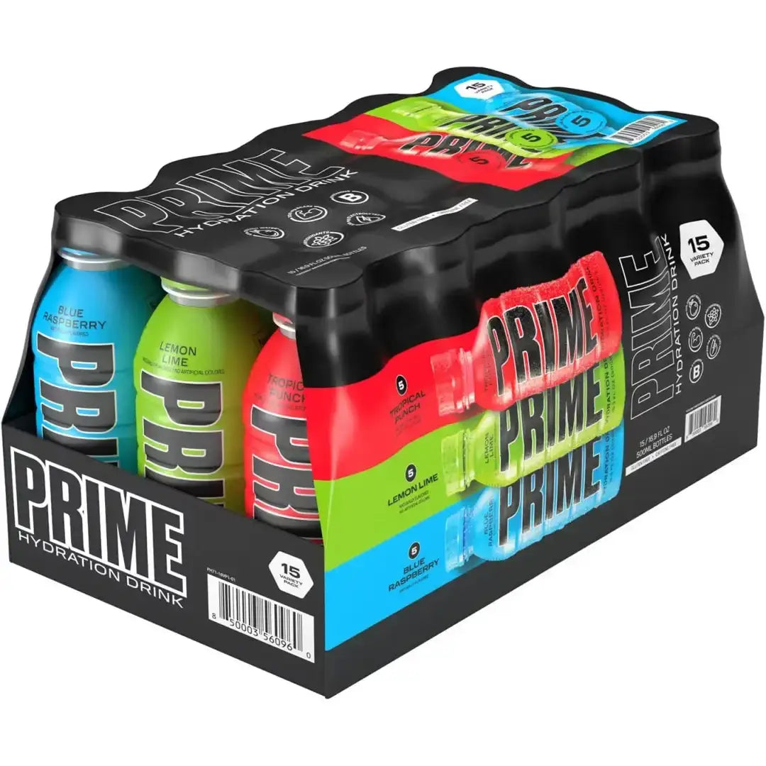 Prime Hydration Drink Combo Pack 16.9 FL OZ/500ml -15 pack