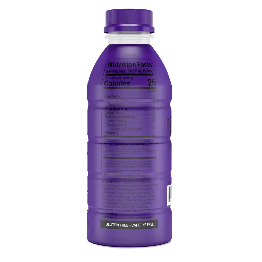 Prime Hydration Grape Drink 16.9 FL OZ/500ml -12 pack