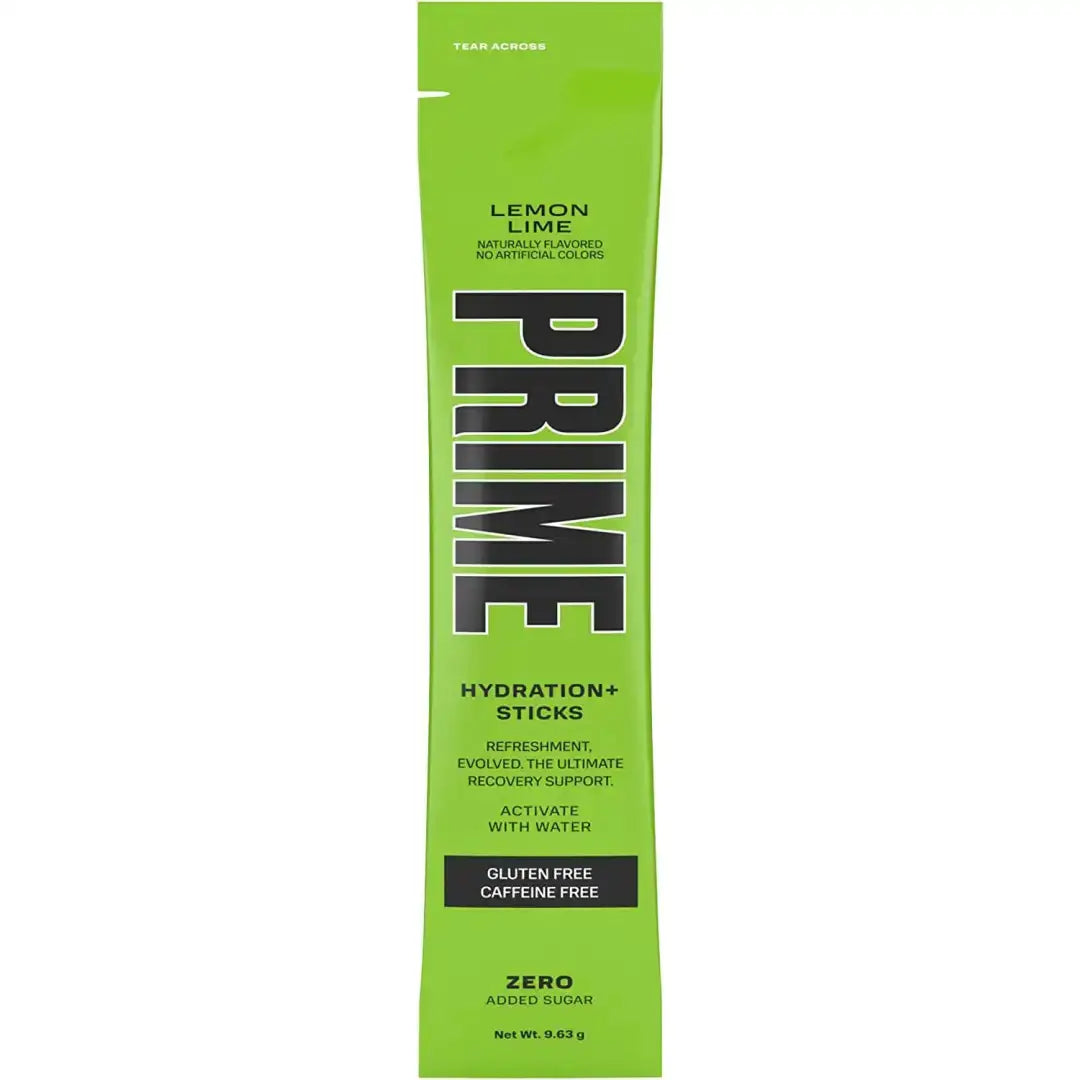 Prime Hydration Lemon Lime 6 Sticks Hydration 6 Sticks