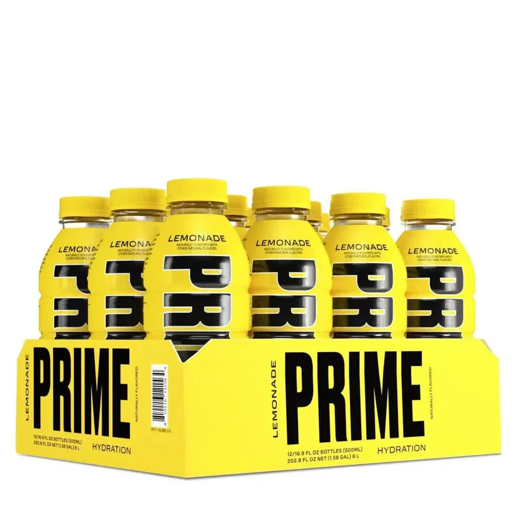 Prime Hydration Lemonade Drink 16.9 FL OZ/500ml -12 pack