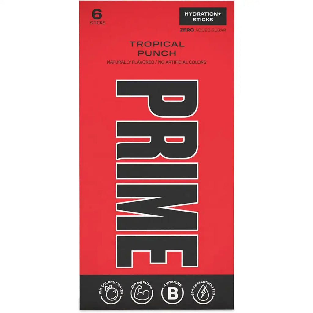 Prime Hydration Tropical Punch 6 Sticks Hydration 6 Sticks