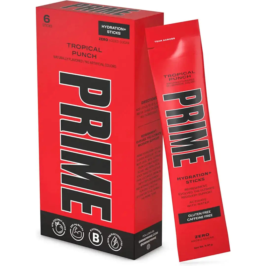 Prime Hydration Tropical Punch 6 Sticks Hydration 6 Sticks