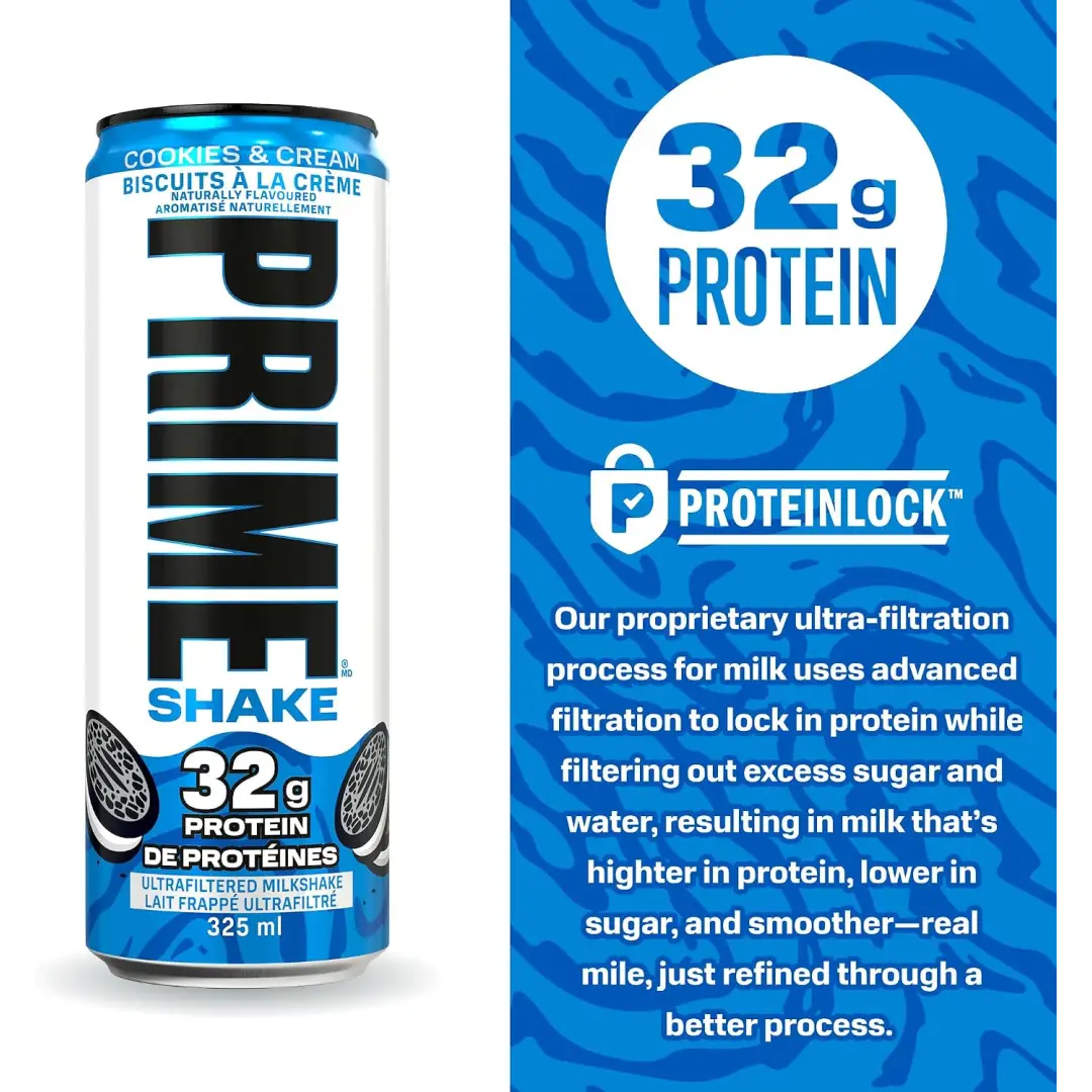 PRIME Shakes Cookies And Cream Protein Shake 32g 11 Oz