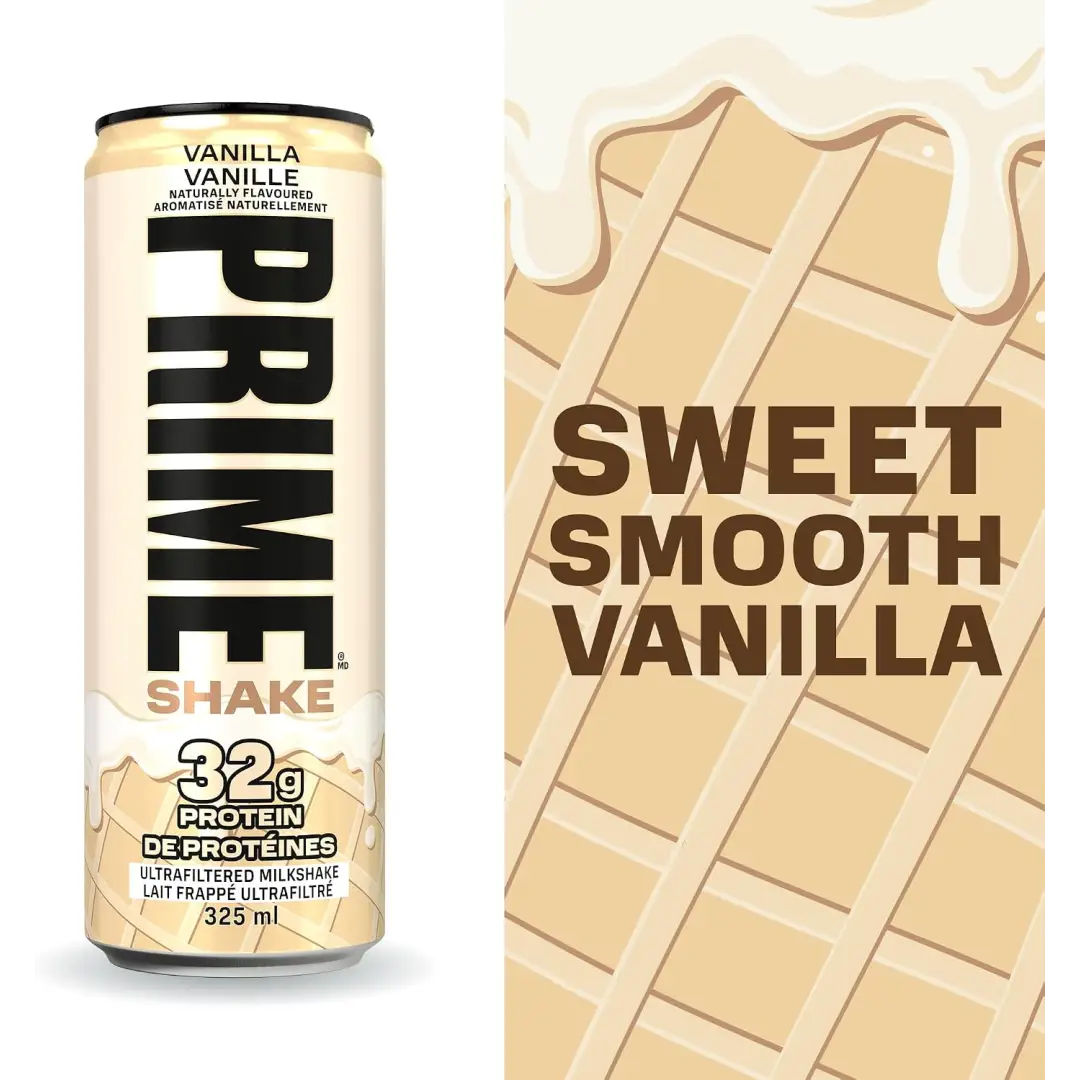 PRIME Shakes Vanilla Protein Shake 32g Protein 325ml 12