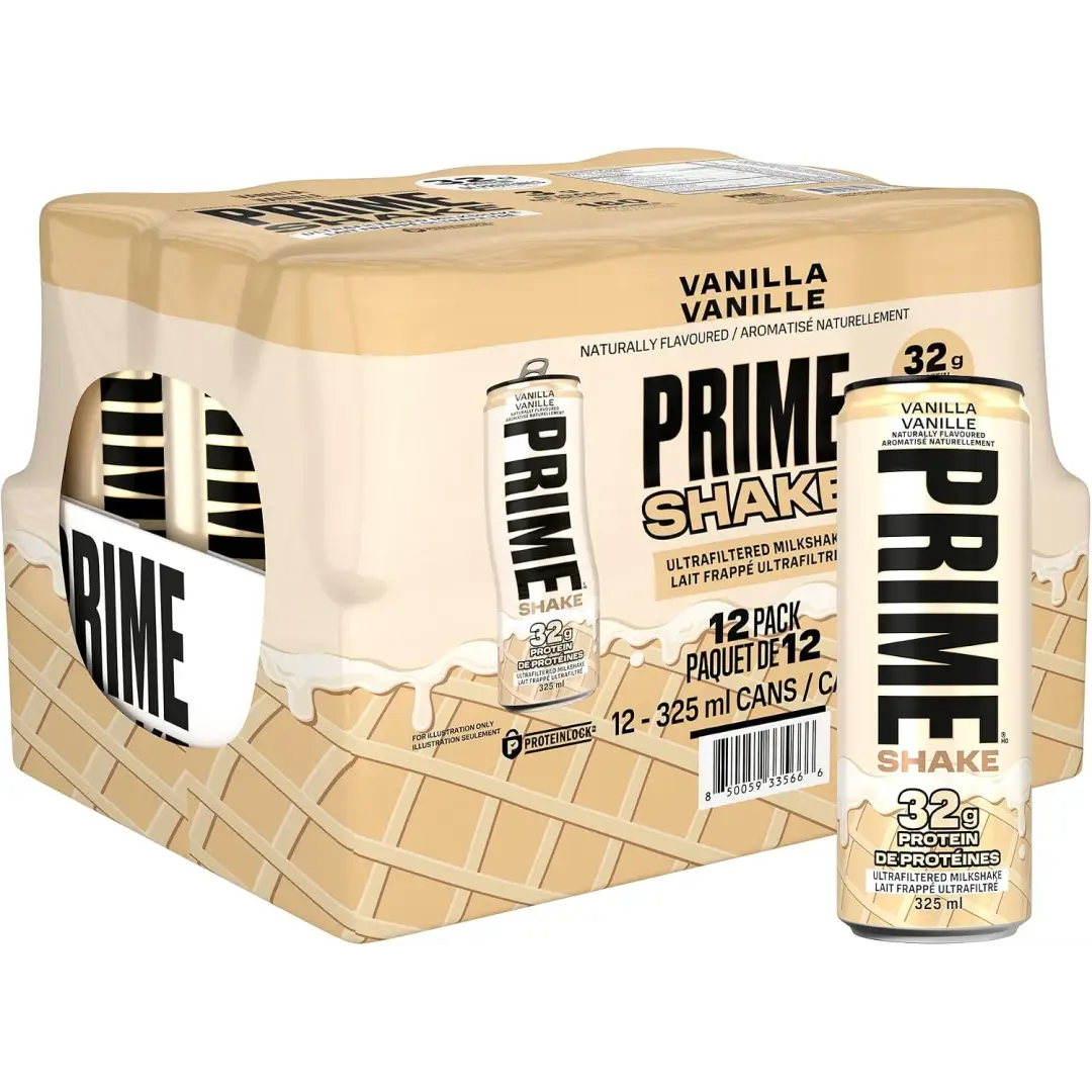 PRIME Shakes Vanilla Protein Shake 32g Protein 325ml 12