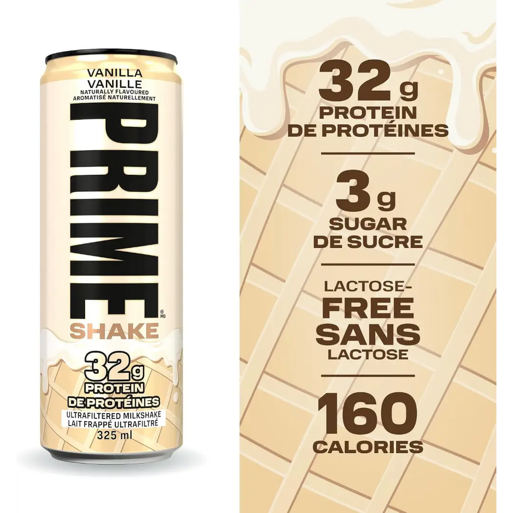 PRIME Shakes Vanilla Protein Shake 32g Protein 325ml 12