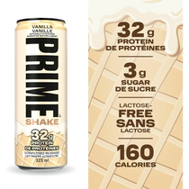 PRIME Shakes Vanilla Protein Shake 32g Protein 325ml 12