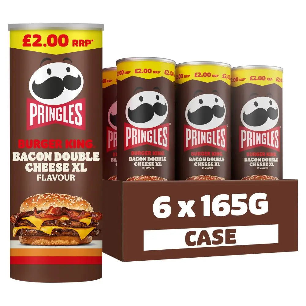 Pringles Burger King Bacon Double Cheese XL 165g UK Limited