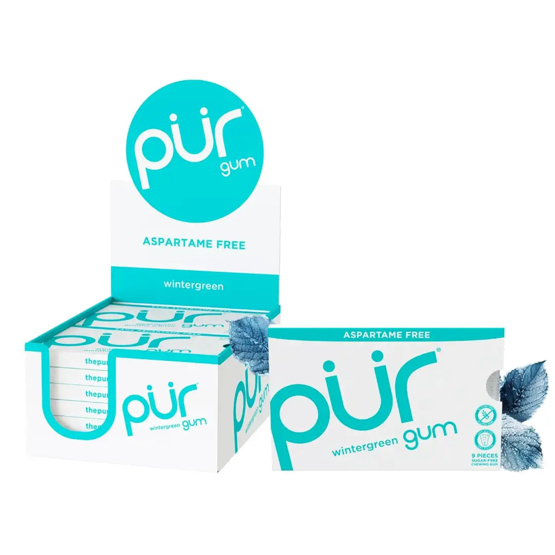 PUR Gum Winter Green 9 Pieces (Pack of 12)