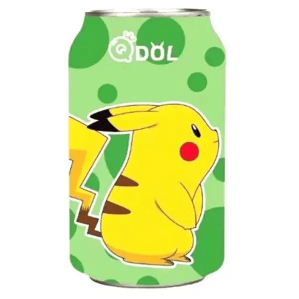 QDOL Pikachu Sparkling Water Lime 330ml 24ct - sparkling