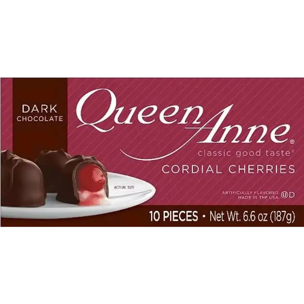 Queen Anne Cordial Dark Chocolate 10 Count/Box-MASTER CASE