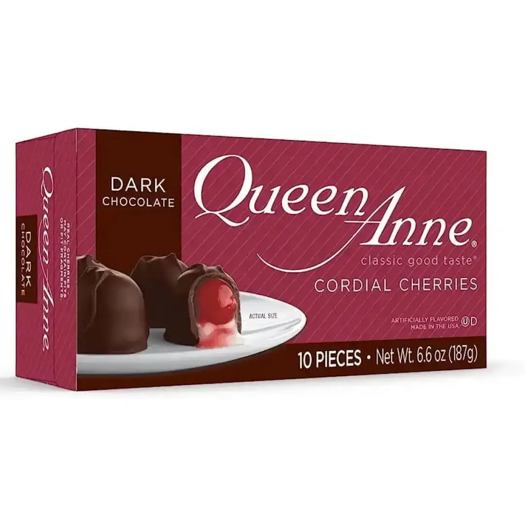 Queen Anne Cordial Dark Chocolate 10 Count/Box-MASTER CASE