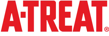 Red ’a-treat.’ logo in bold, uppercase letters.
