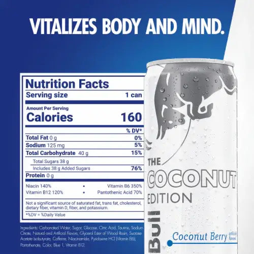 Red Bull Coconut Edition (imported UK) 250ml case of 12