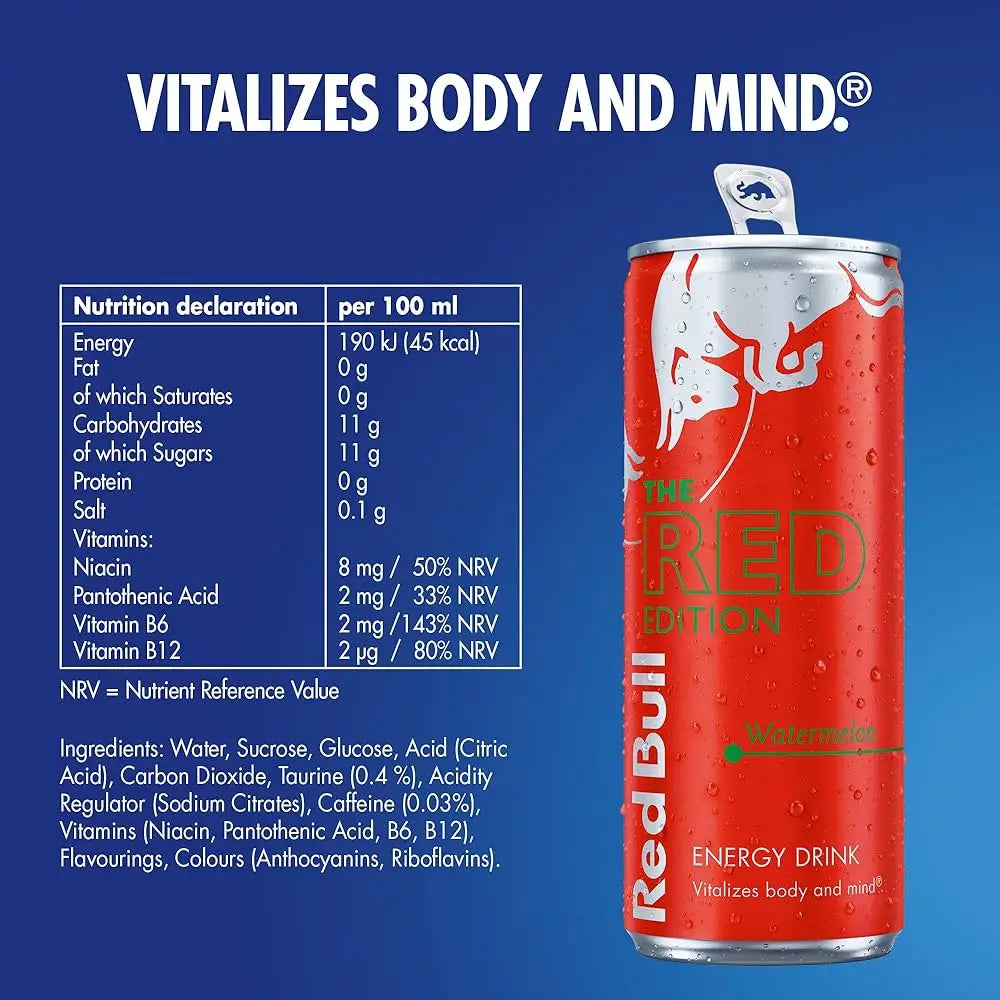 Red Bull Energy Drink Red Edition -Watermelon 250ml (24