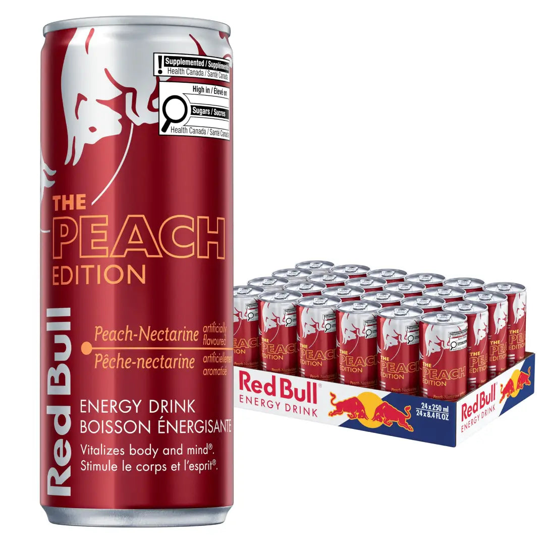Red Bull Energy Drink Peach Edition 250ml (24 Pack)