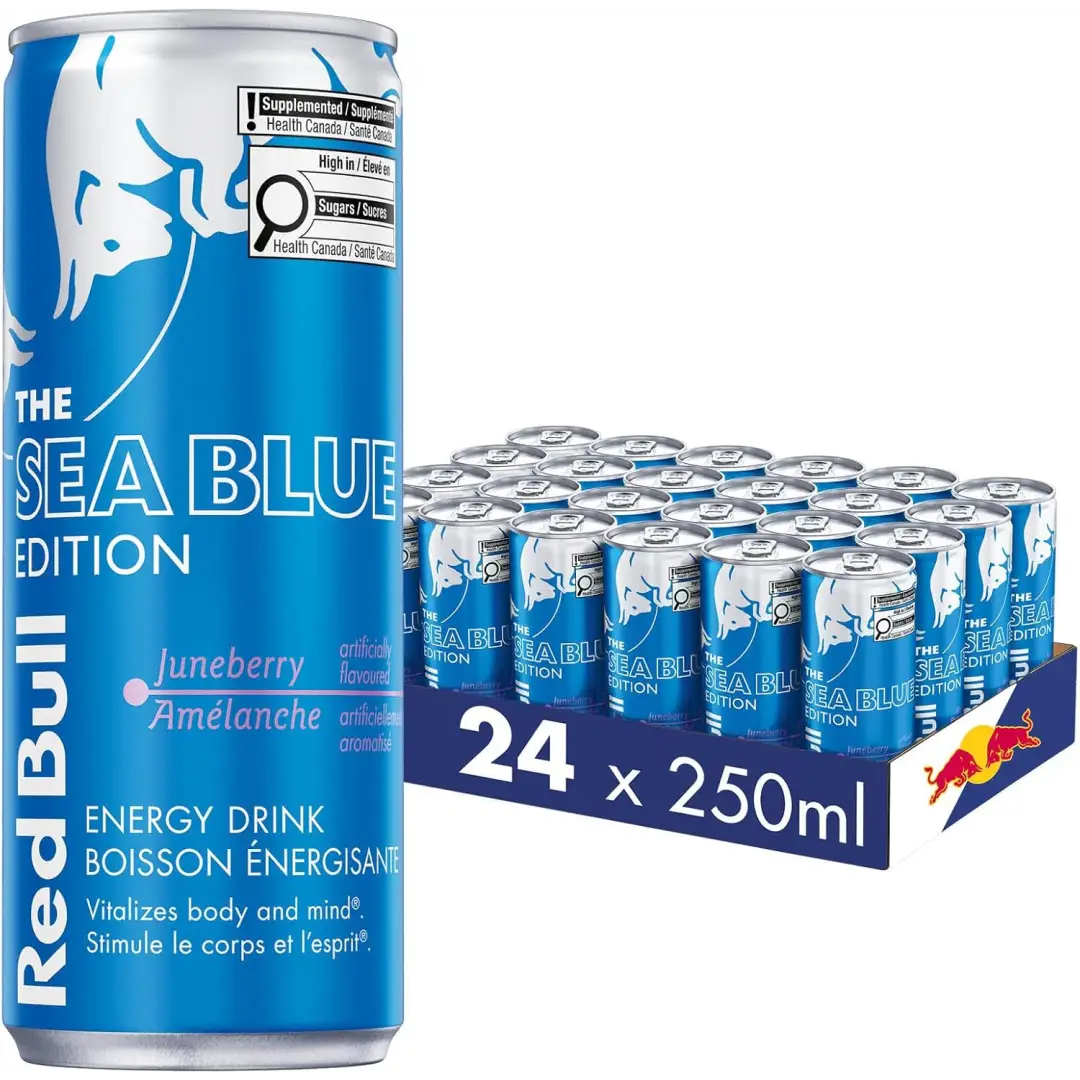 Red Bull Energy Drink Sea Blue Edition 250 mL (24pack) Main image