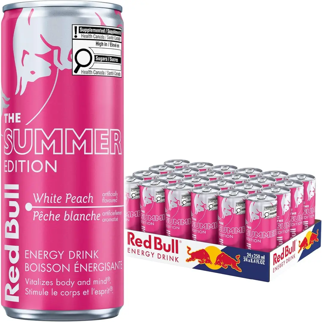Red Bull Energy Drink White Peach 250ml (24 pack) - Energy Main image