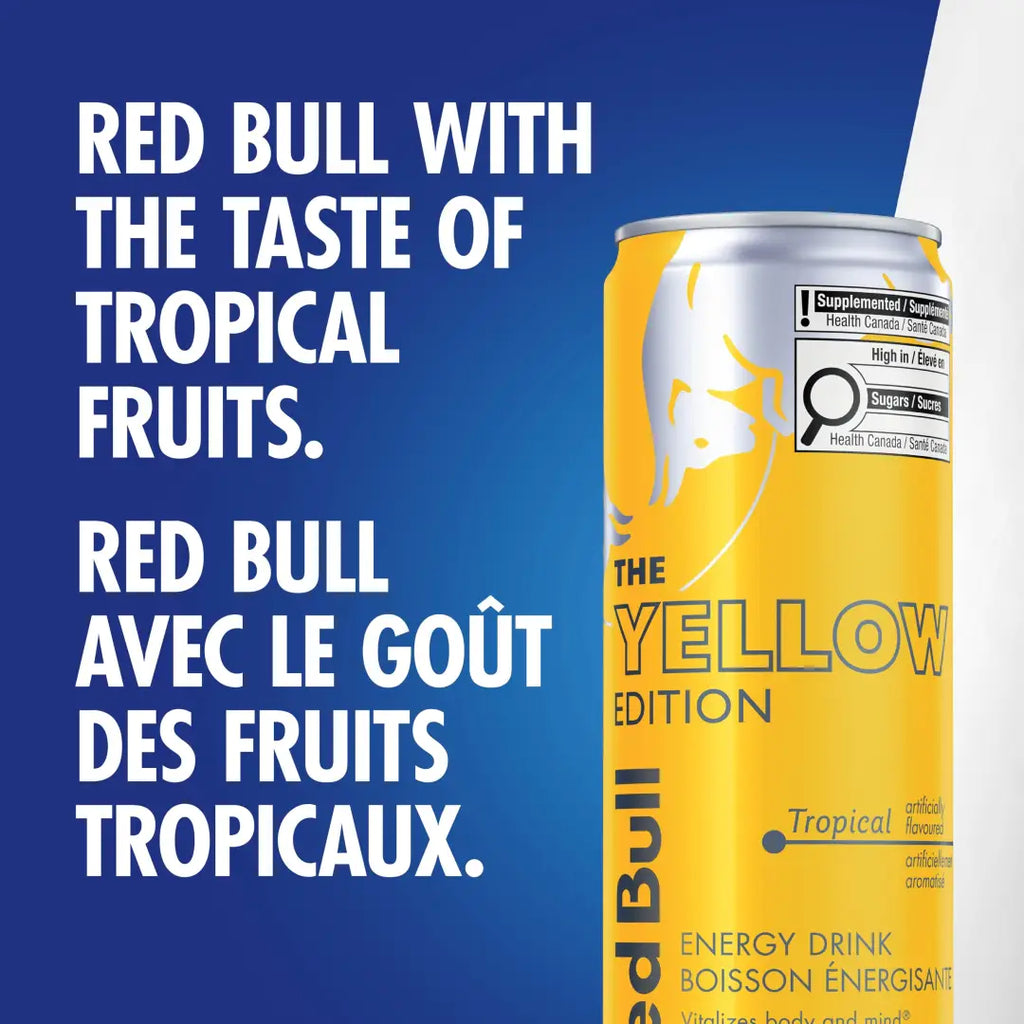 Red Bull Energy Drink Yellow Edition- Tropical 250ml (24