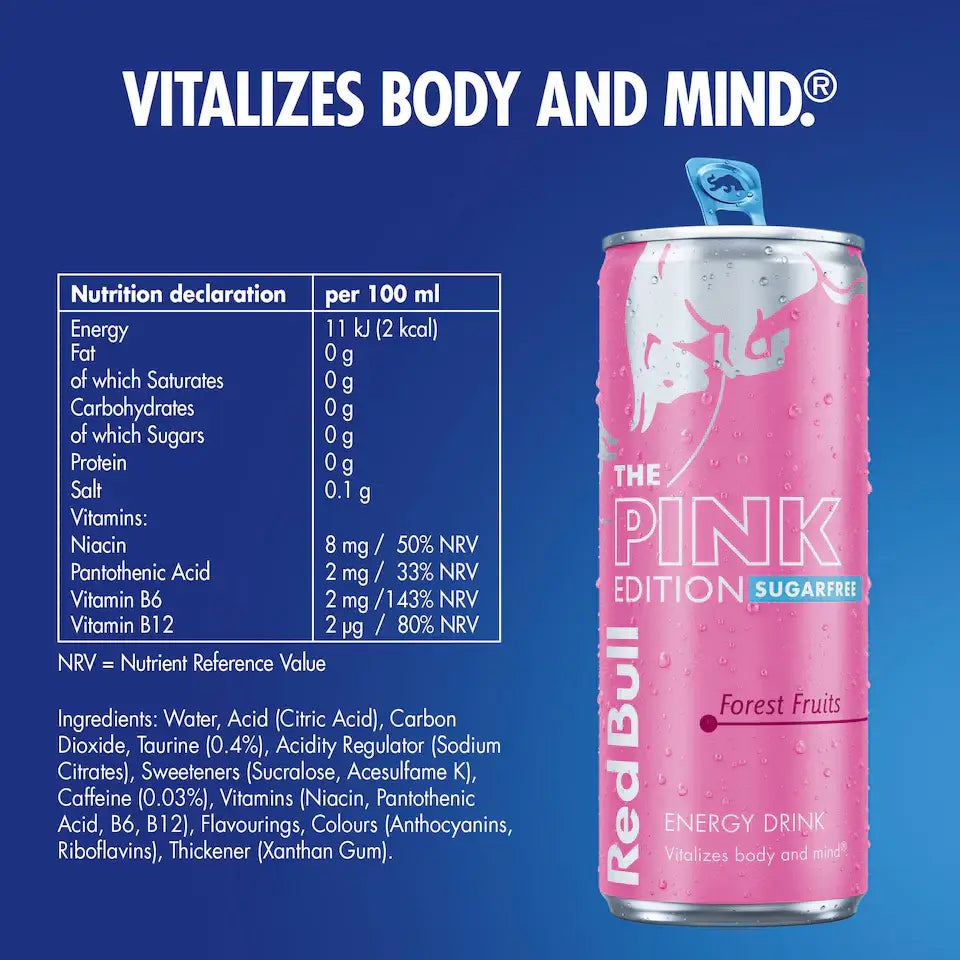 Red Bull The Pink Edition Sugarfree - Forest Fruit 250ml