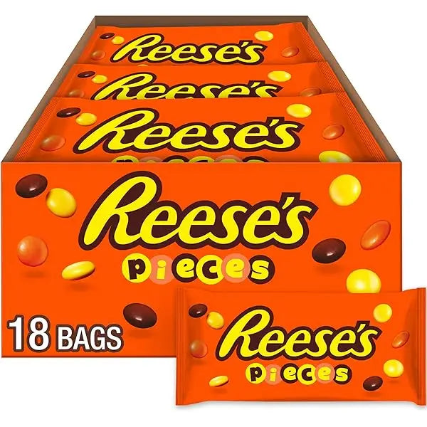 Reese’s Peanut Butter Candy in a Crunchy Shell Pieces Box