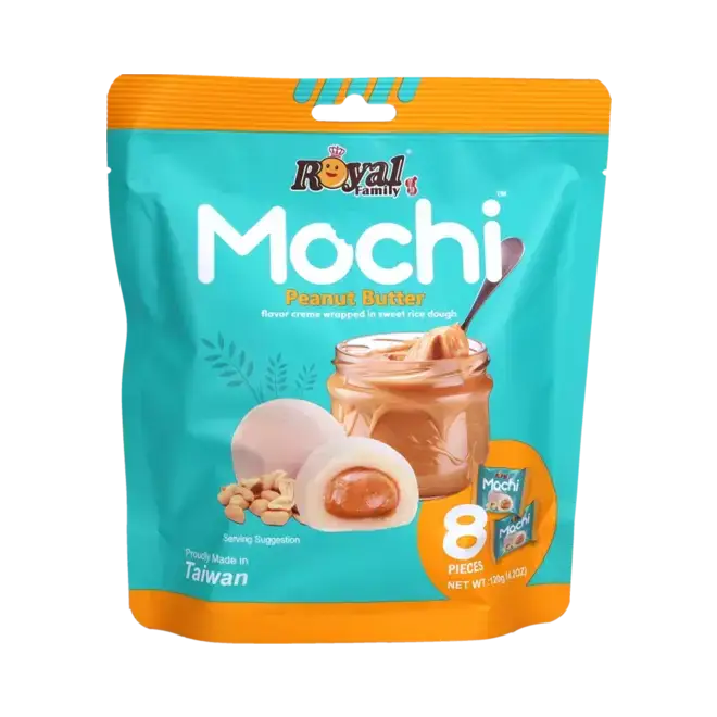Royal Family - Mochi Peanut Butter 8ea-120g - mochi