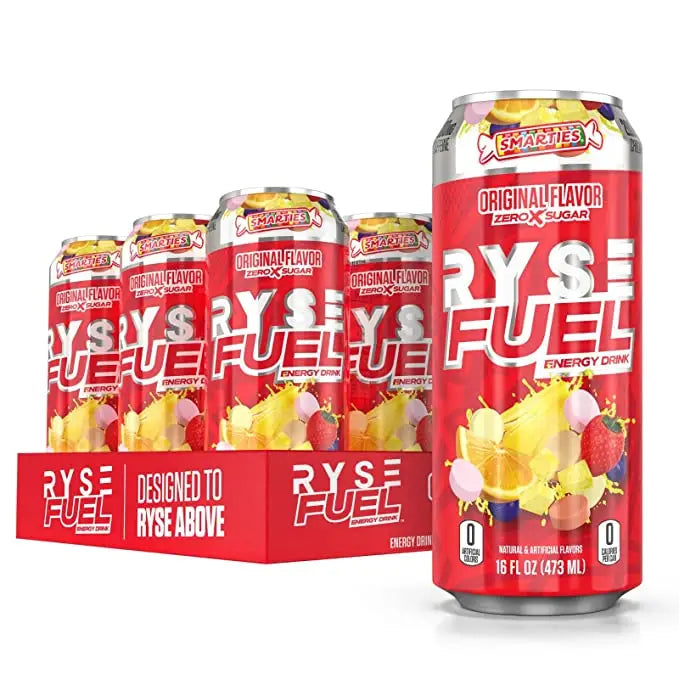 Ryse Fuel Smarties Original Energy Drink 16floz 12 pack