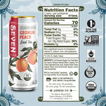 Seven Teas Georgia Peach Iced Tea 16fl oz 473ml-Case 12ct