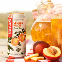 Seven Teas Georgia Peach Iced Tea 16fl oz 473ml-Case 12ct