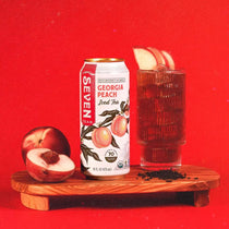 Seven Teas Georgia Peach Iced Tea 16fl oz 473ml-Case 12ct
