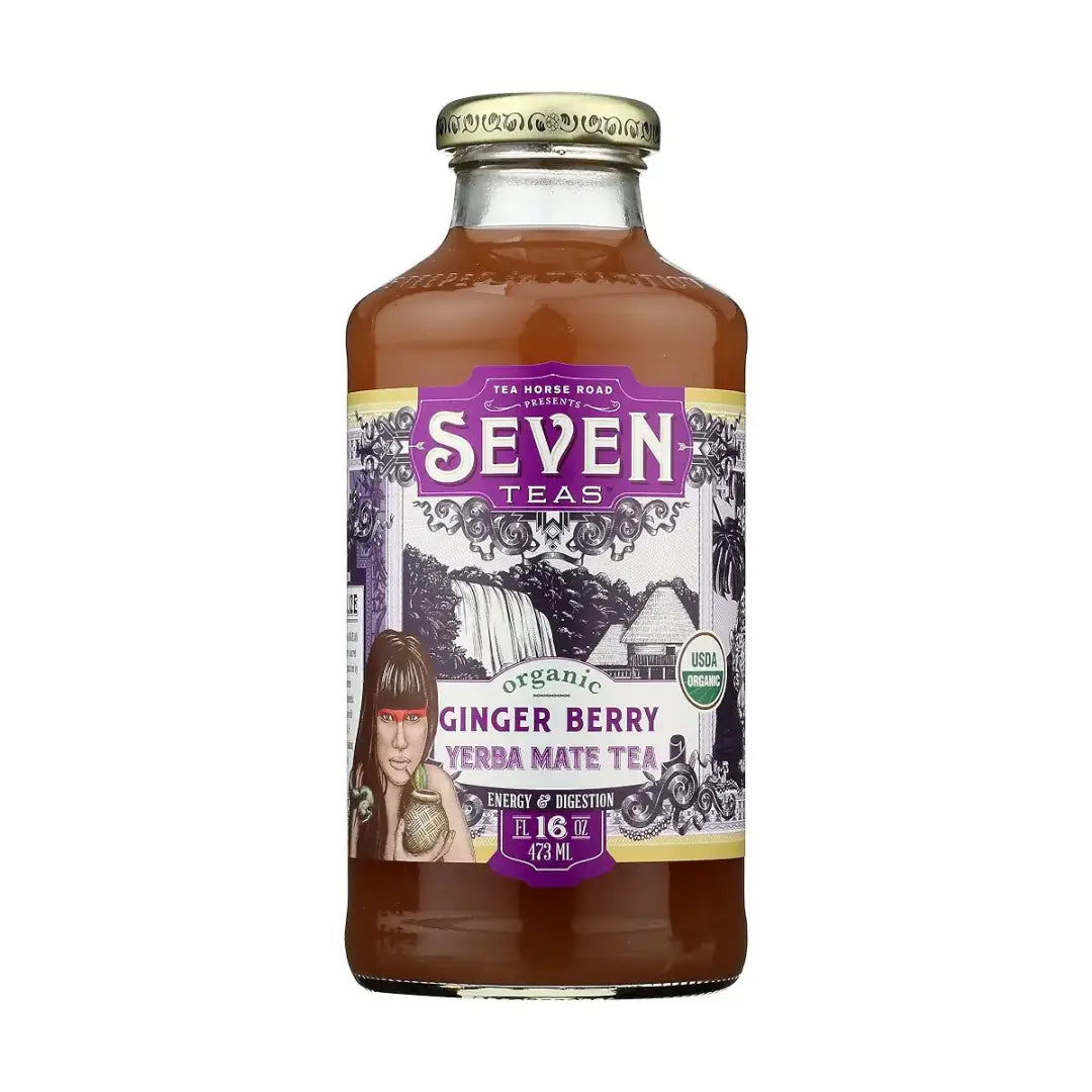 Seven Teas GINGER BERRY YERBA MATE TEA 16 FL OZ case 12ct