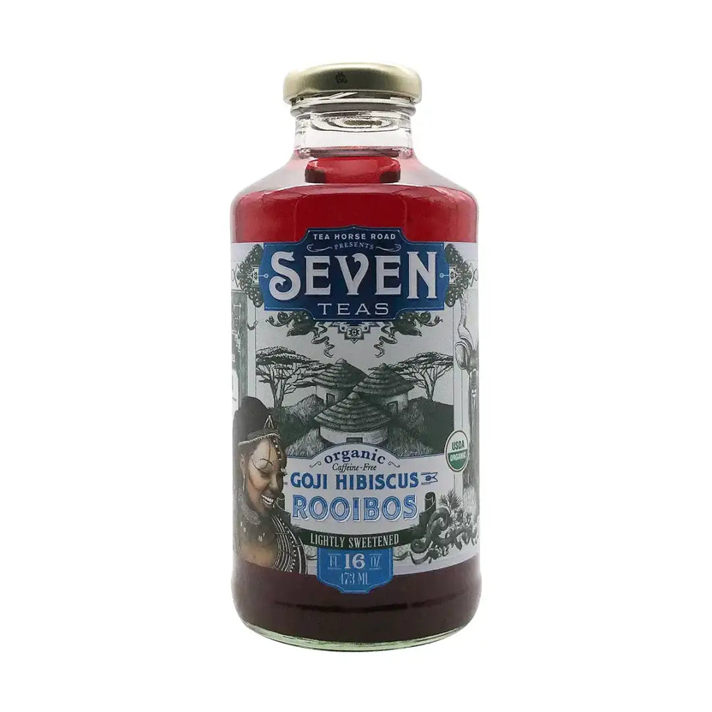 Seven Teas Goji Hibiscus Rooibos 16 fl oz case 12ct - Tea