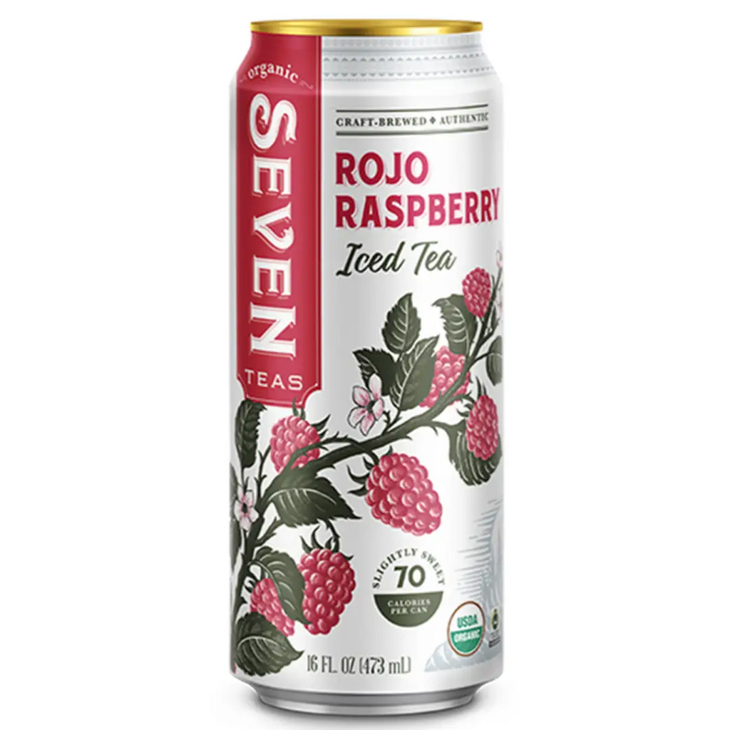 Seven Teas Rojo Raspberry Iced Tea 16fl oz 473ml-Case 12ct