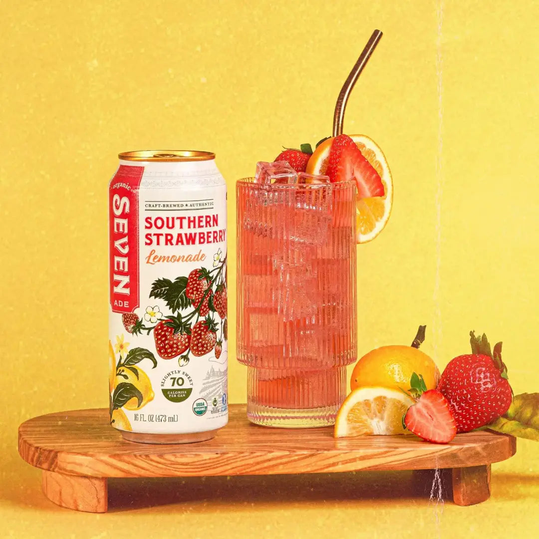 Seven Teas Southern Strawberry Lemonade 16fl oz 473ml-Case