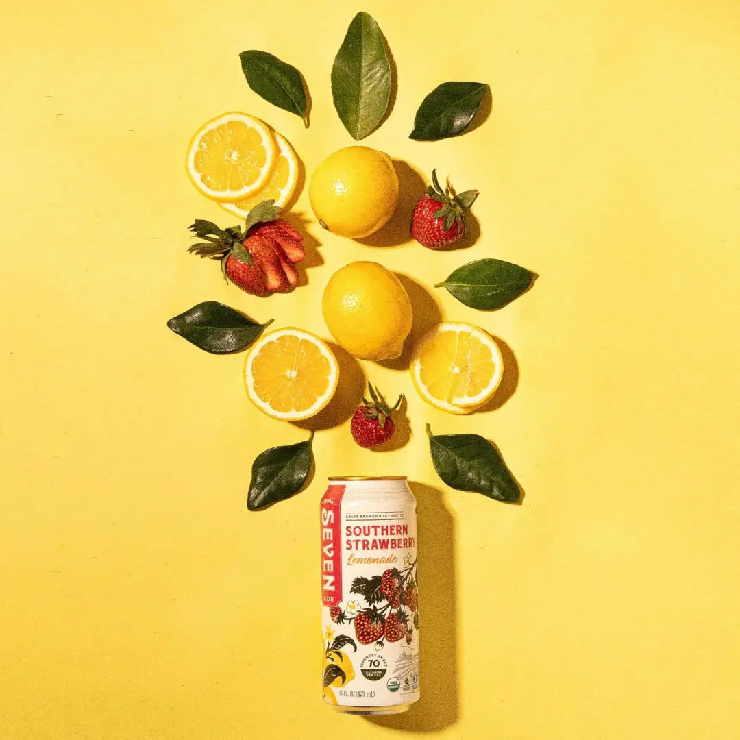 Seven Teas Southern Strawberry Lemonade 16fl oz 473ml-Case