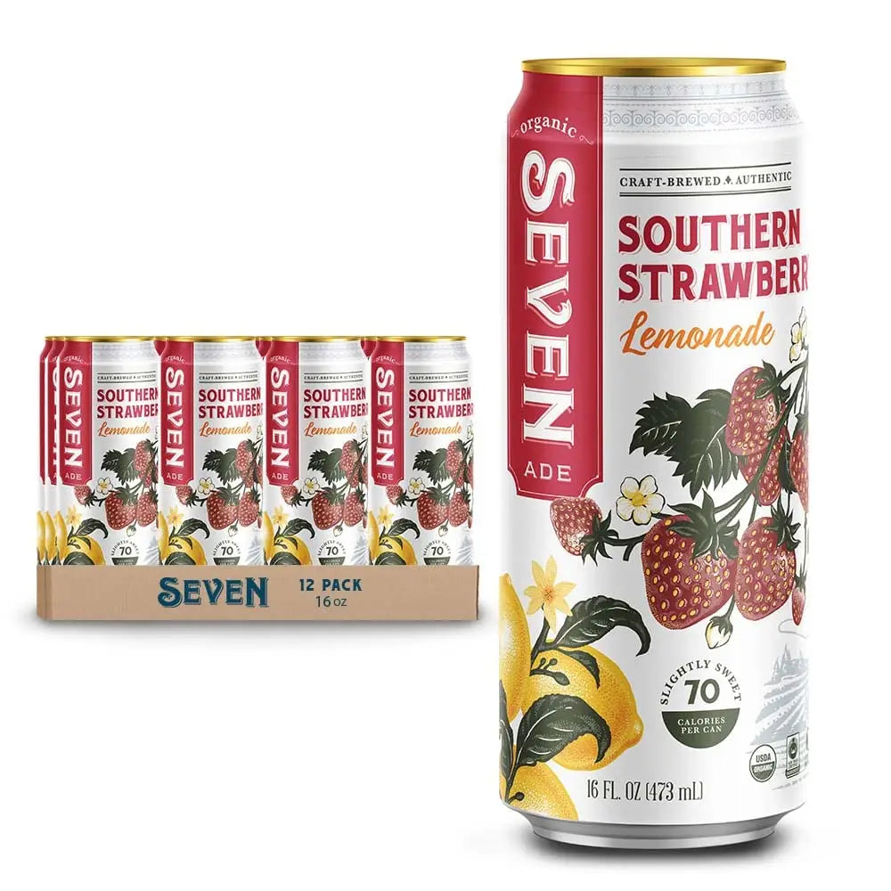 Seven Teas Southern Strawberry Lemonade 16fl oz 473ml-Case