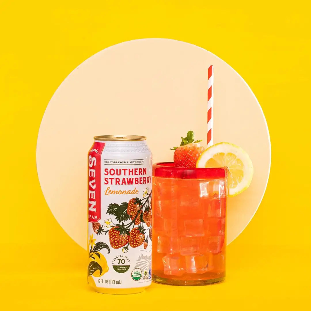 Seven Teas Southern Strawberry Lemonade 16fl oz 473ml-Case