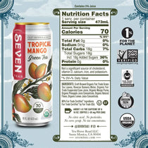 Seven Teas Tropical Mango Green Tea 16fl oz 473ml-Case 12ct