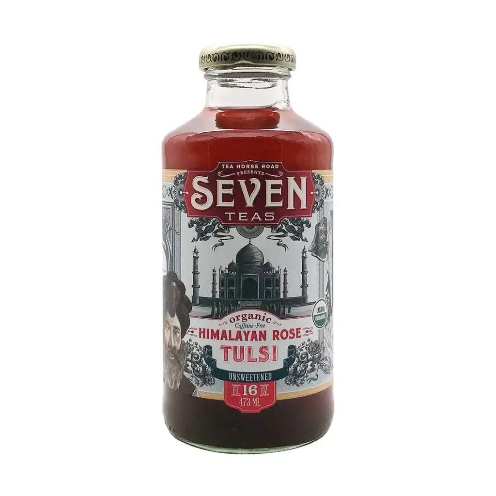 Seven Teas Tulsi Himalyan Rose Tea 16 fl oz case 12ct - Tea
