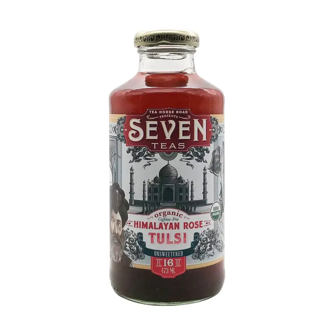 Seven Teas Tulsi Himalyan Rose Tea 16 fl oz case 12ct - Tea