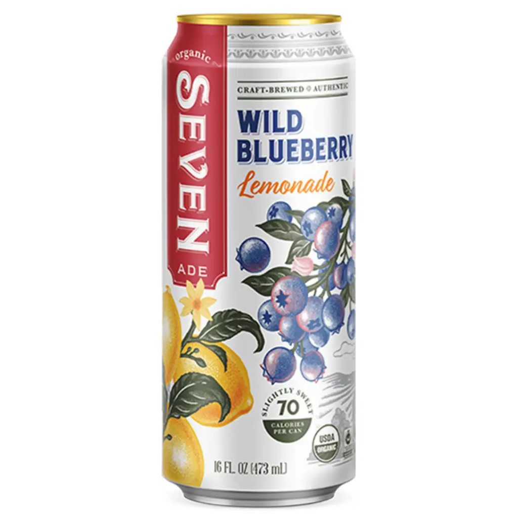 Seven Teas Wild Blueberry Lemonade 16fl oz 473ml-Case 12ct