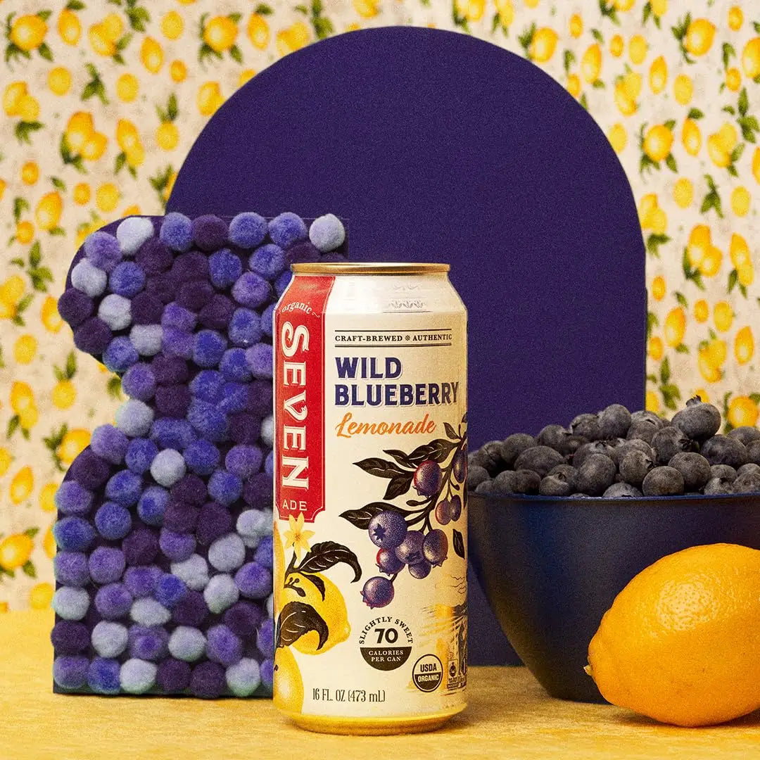 Seven Teas Wild Blueberry Lemonade 16fl oz 473ml-Case 12ct