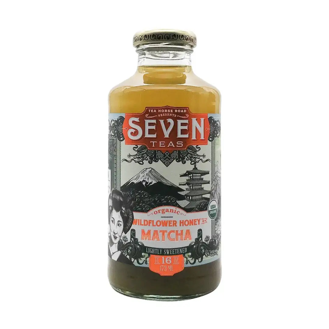 Seven Teas Wildflower Honey Matcha 16 fl oz case 12ct - Tea