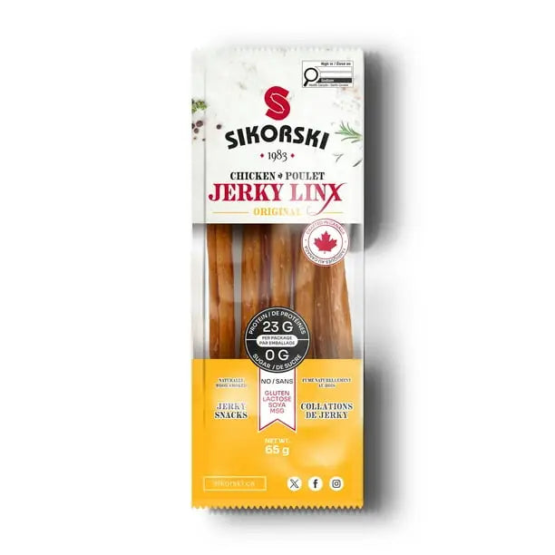 Sikorski Jerky LinX Chicken Original Jerky Snacks 65 g case Main image