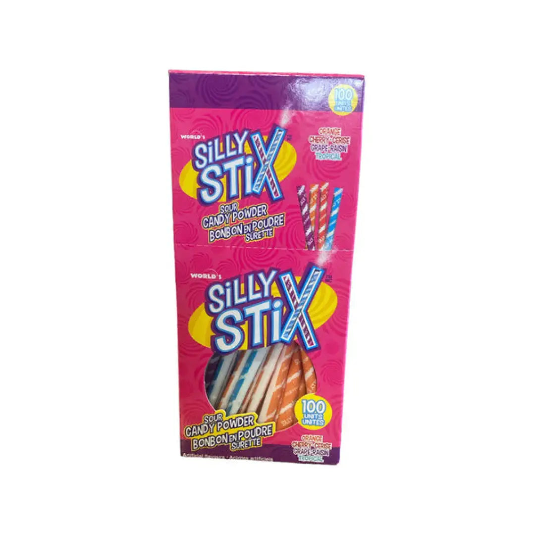 Silly Stix - Pixy Sour Candy Powder case 100ct - candy